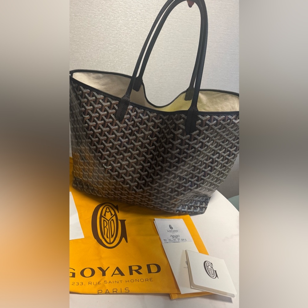 Goyard St Louis GM Tote Black